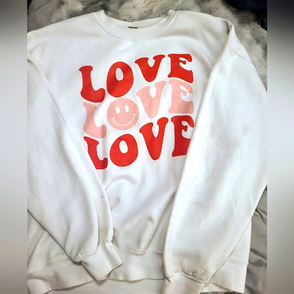 ❤️LOVE Sweatshirt Sz.Large❤️ - Picture 3 of 3